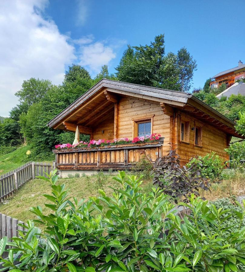 Das Paradieschen Edlitz - Stilvolles Blockhaus Mit Kamin Eksteriør billede