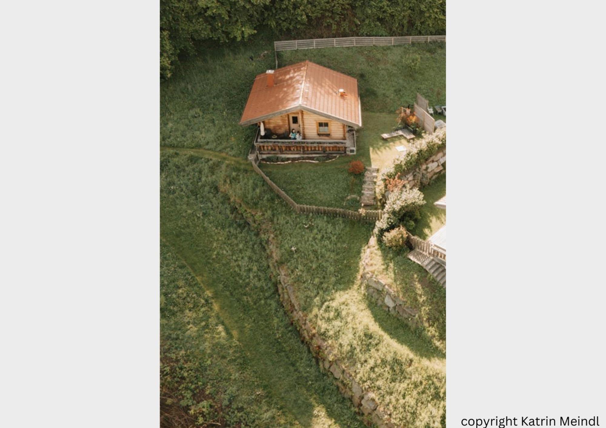 Das Paradieschen Edlitz - Stilvolles Blockhaus Mit Kamin Eksteriør billede